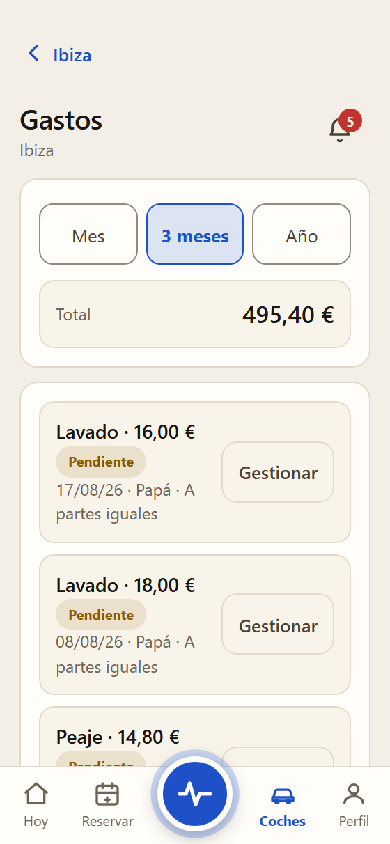 Las cuentas, solas